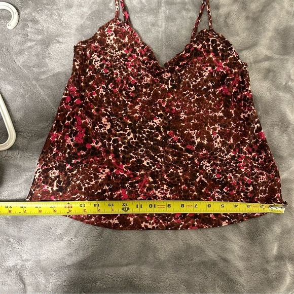 Wilfred Ruffle Camisole size XXS Floral Ptna Brown/E. Fuchsia - Picture 14 of 14